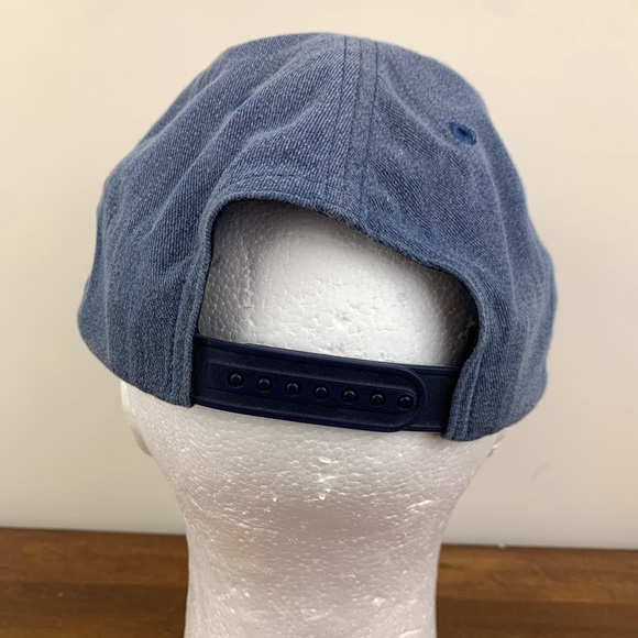 Hang Loose Kona Hawaii Hat Cap Vintage Snapback Adjustable Blue Spellout - Picture 2 of 7